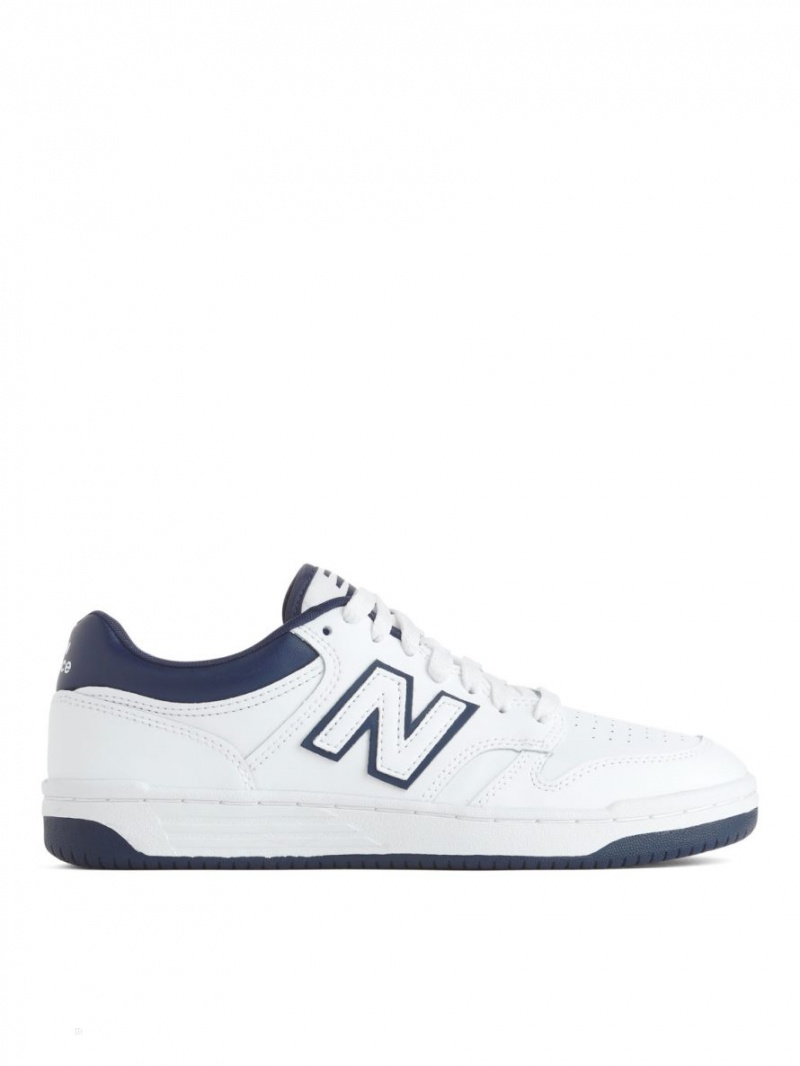 Adidasi Arket New Balance 480 Unisex Dama Albi Albastri | Romania-OMEC09423