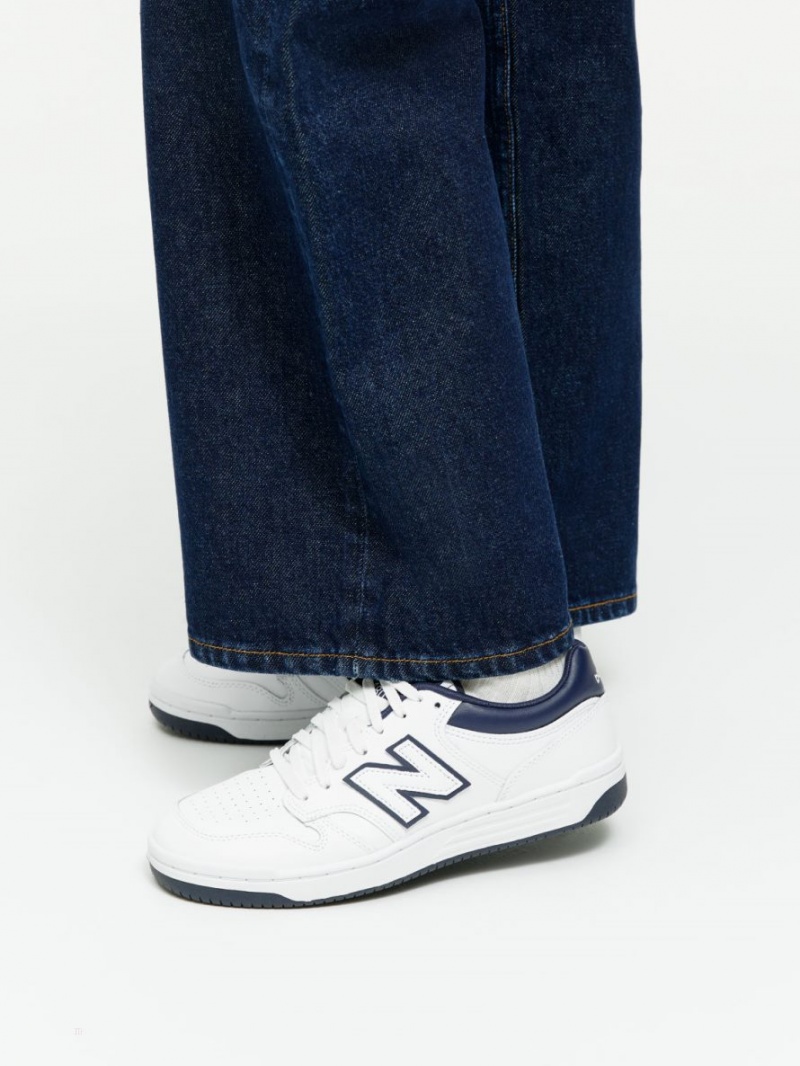 Adidasi Arket New Balance 480 Unisex Dama Albi Albastri | Romania-OMEC09423