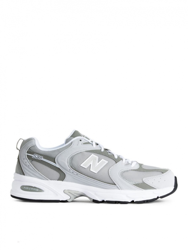 Adidasi Arket New Balance 530 Barbati Gri Albi | Romania-SADR47806