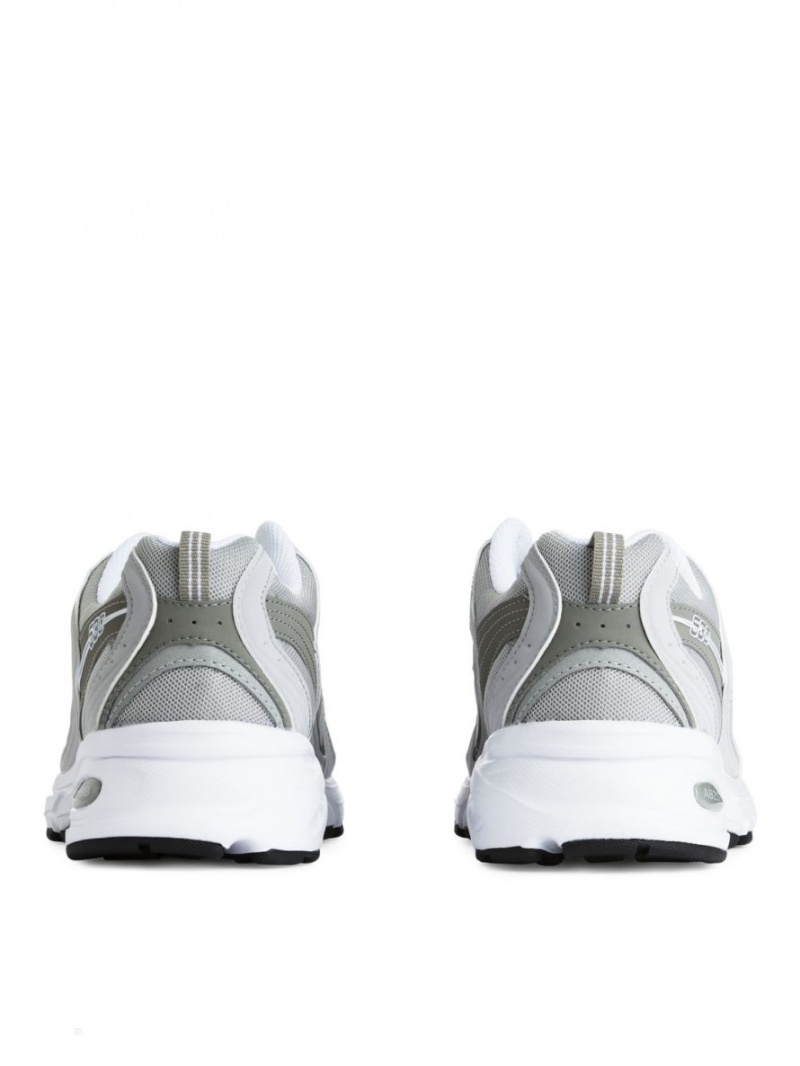 Adidasi Arket New Balance 530 Barbati Gri Albi | Romania-SADR47806