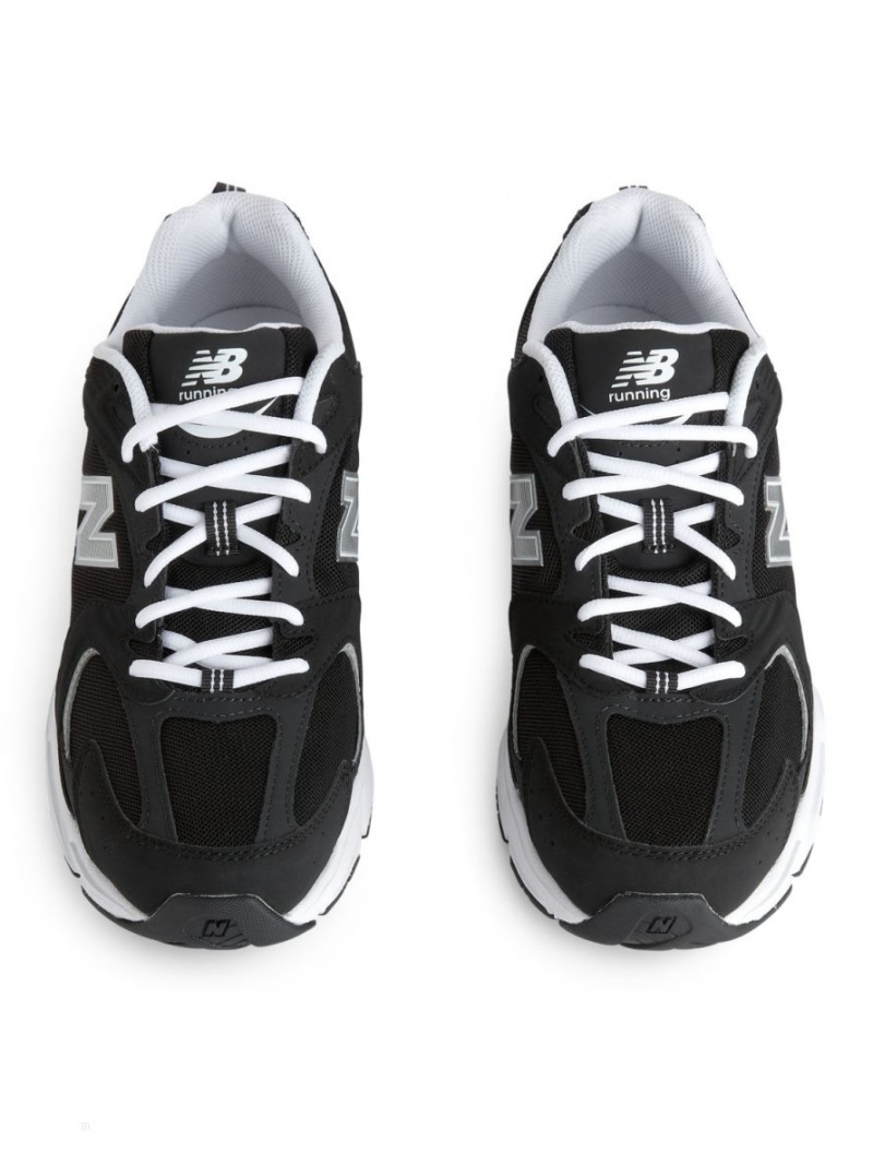Adidasi Arket New Balance 530 Barbati Negrii Albi | Romania-BAYV64321