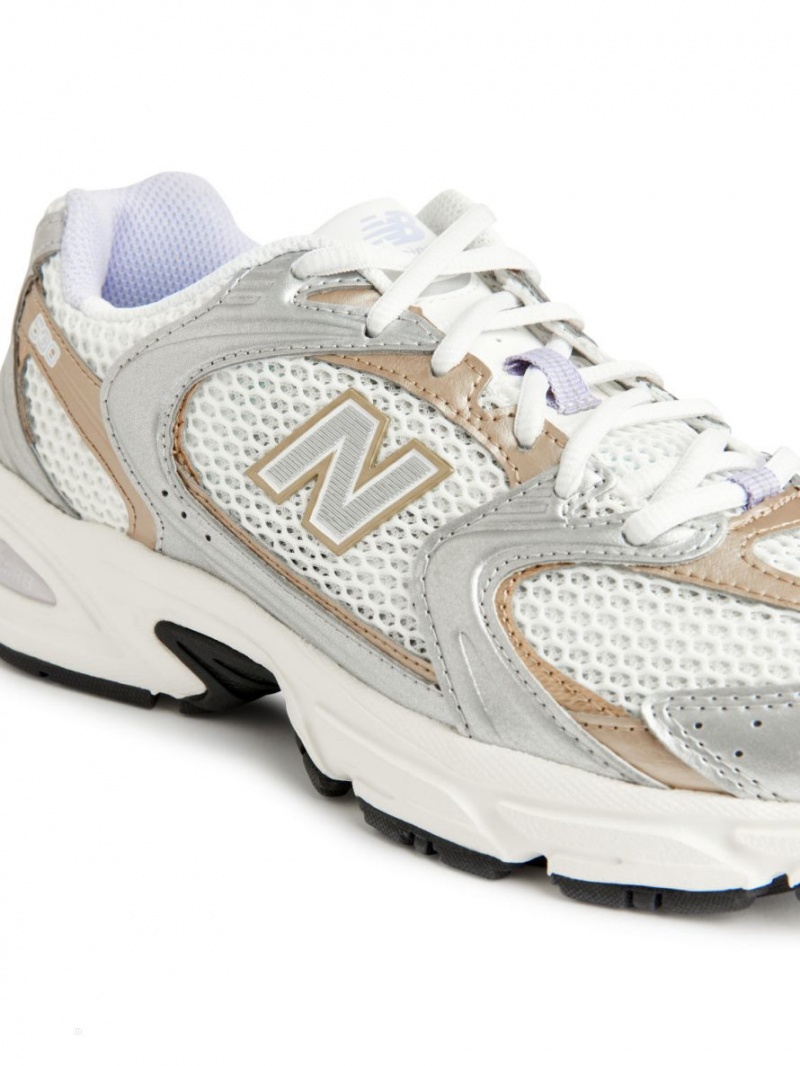 Adidasi Arket New Balance 530 Dama Albi Argintii Aurii | Romania-JHMD27534