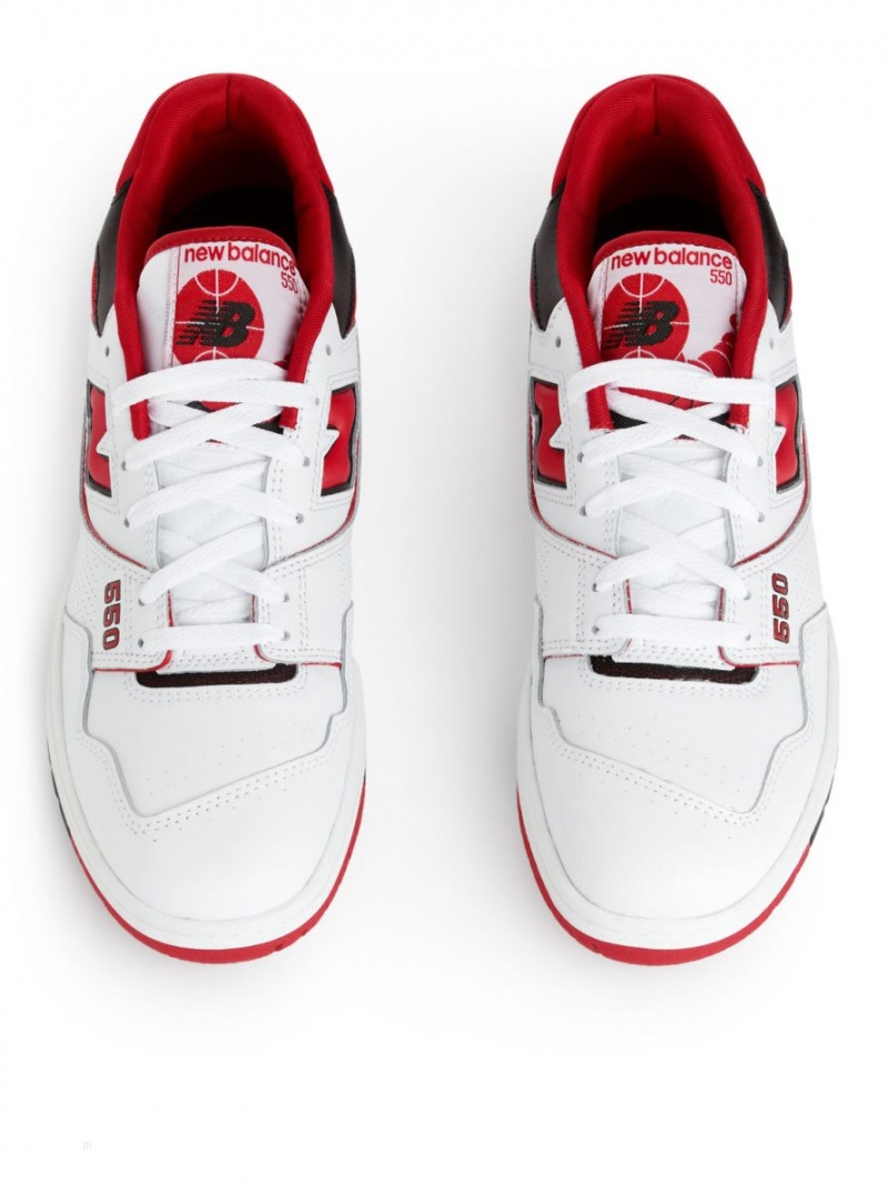 Adidasi Arket New Balance 550 Barbati Albi Rosii Negrii | Romania-MEJG69310
