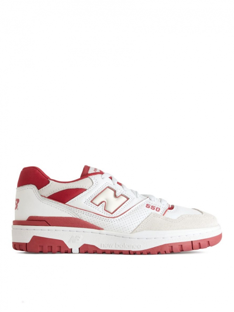 Adidasi Arket New Balance 550 Dama Albi Rosii | Romania-RSMZ56918
