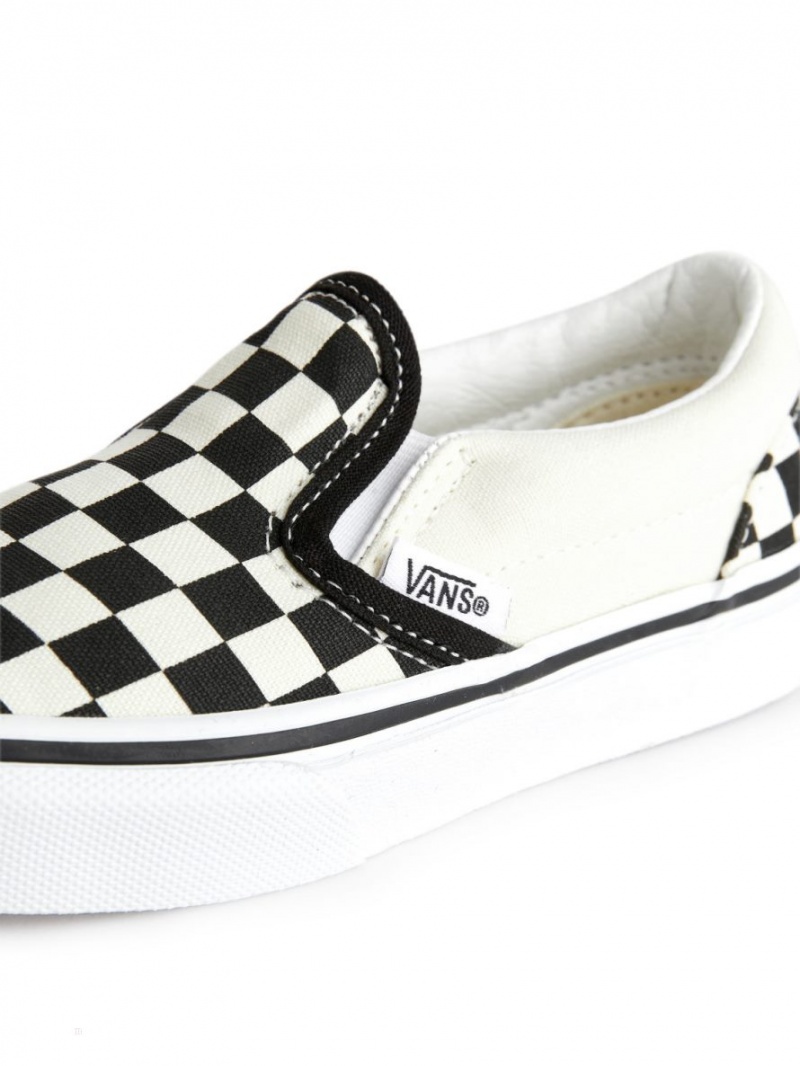 Adidasi Arket Vans Toddler Clasici Slip-On Fete Albi Negrii | Romania-UOFA31429