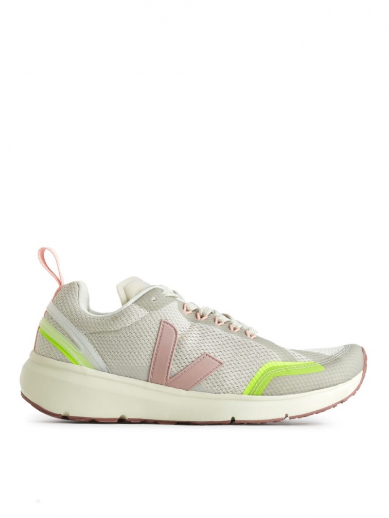 Adidasi Arket Veja Condor 2 Dama Albi Roz | Romania-ONVE86139
