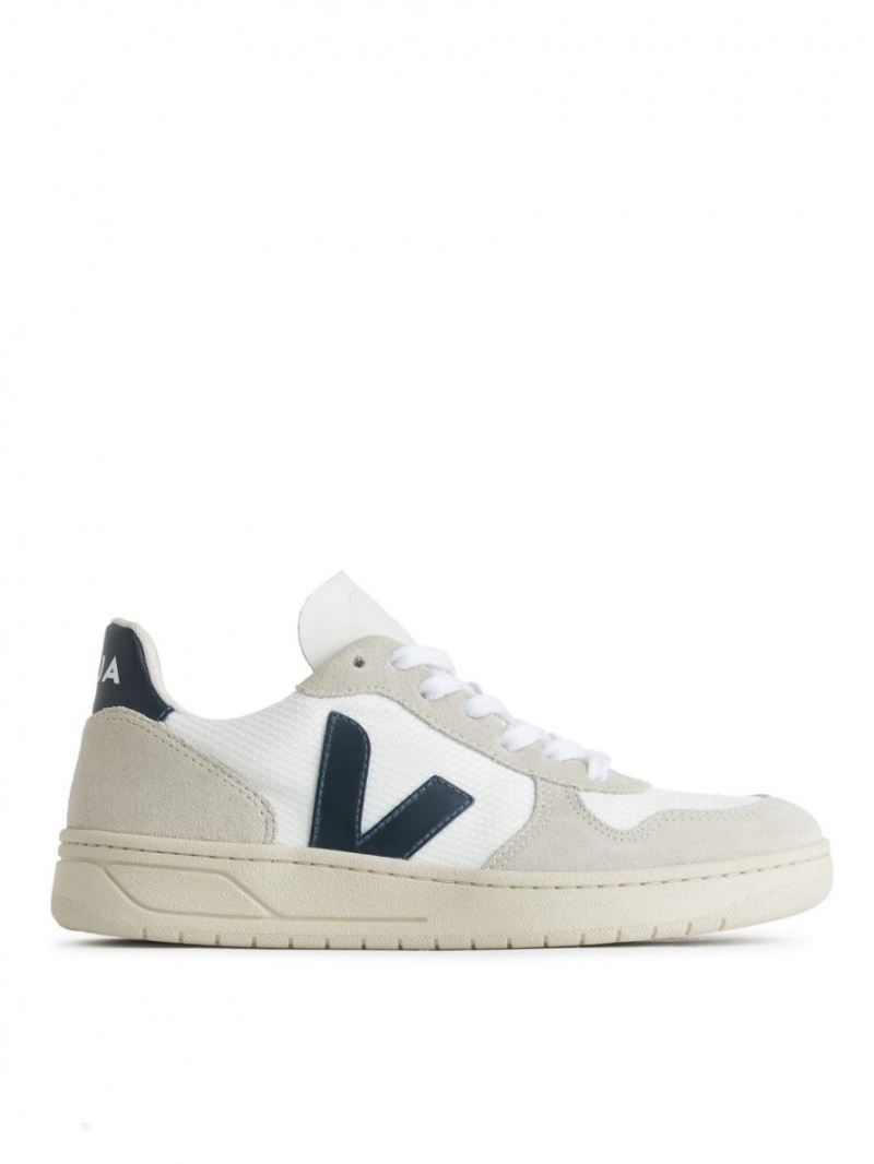 Adidasi Arket Veja V-10 Dama Albi Albastri | Romania-LIMW51289
