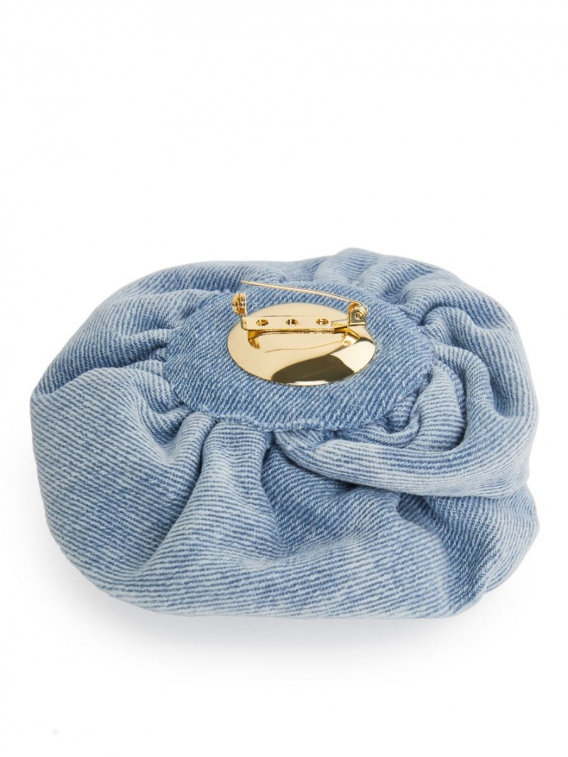 Alte Accesorii Arket Denim Rose Brooch Dama Albastri | Romania-VTWX09347
