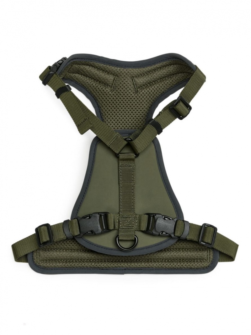Alte Accesorii Arket Mesh Dog Harness Barbati Kaki Verzi | Romania-YWKN35817
