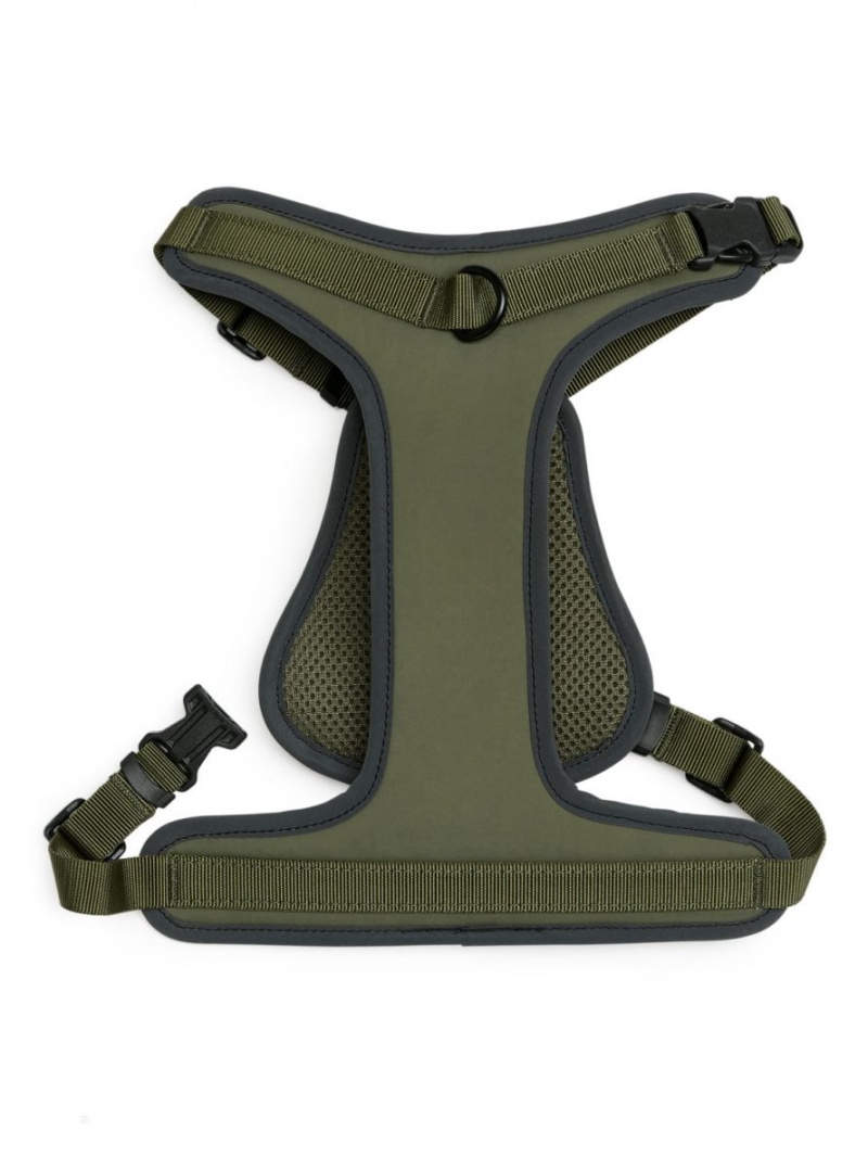 Alte Accesorii Arket Mesh Dog Harness Barbati Kaki Verzi | Romania-YWKN35817