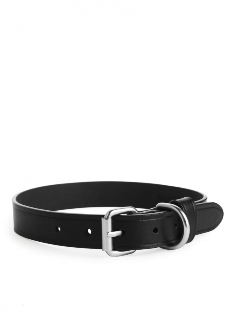 Alte Accesorii Arket Piele Dog Collar Barbati Negrii | Romania-CXLS28659