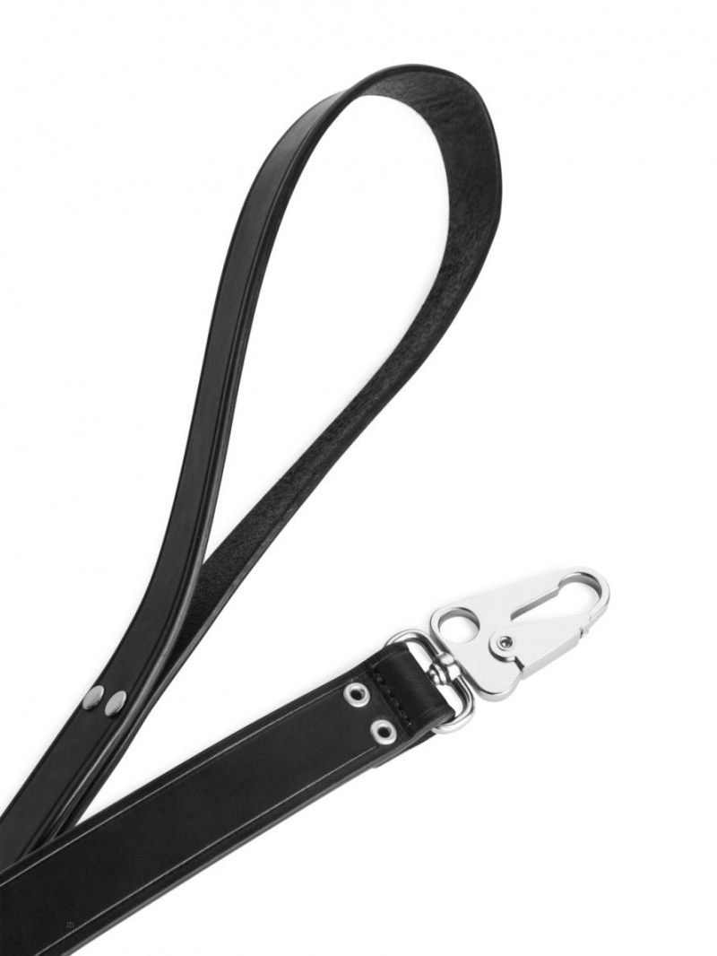 Alte Accesorii Arket Piele Dog Lead Barbati Negrii | Romania-WOSQ36970