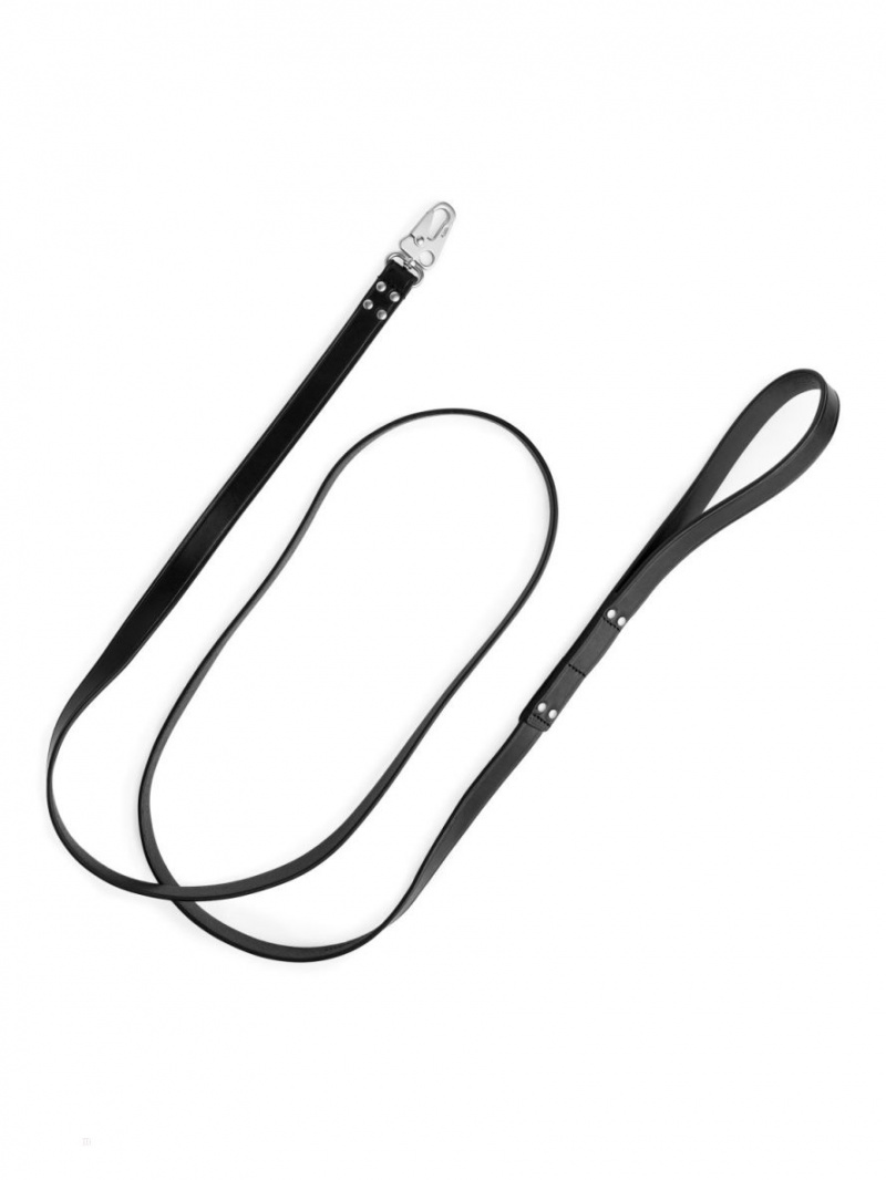 Alte Accesorii Arket Piele Dog Leash Barbati Negrii | Romania-ZOCX63085