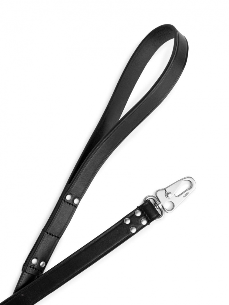 Alte Accesorii Arket Piele Dog Leash Barbati Negrii | Romania-ZOCX63085