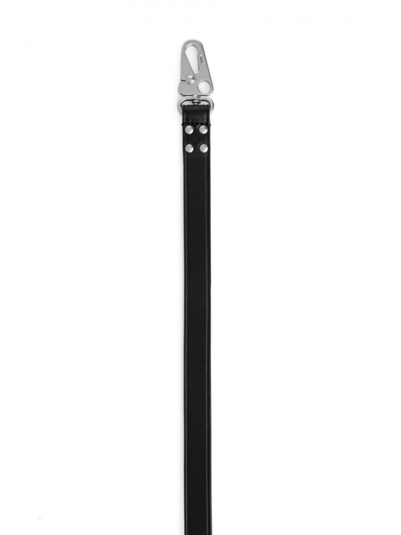 Alte Accesorii Arket Piele Dog Leash Barbati Negrii | Romania-ZOCX63085