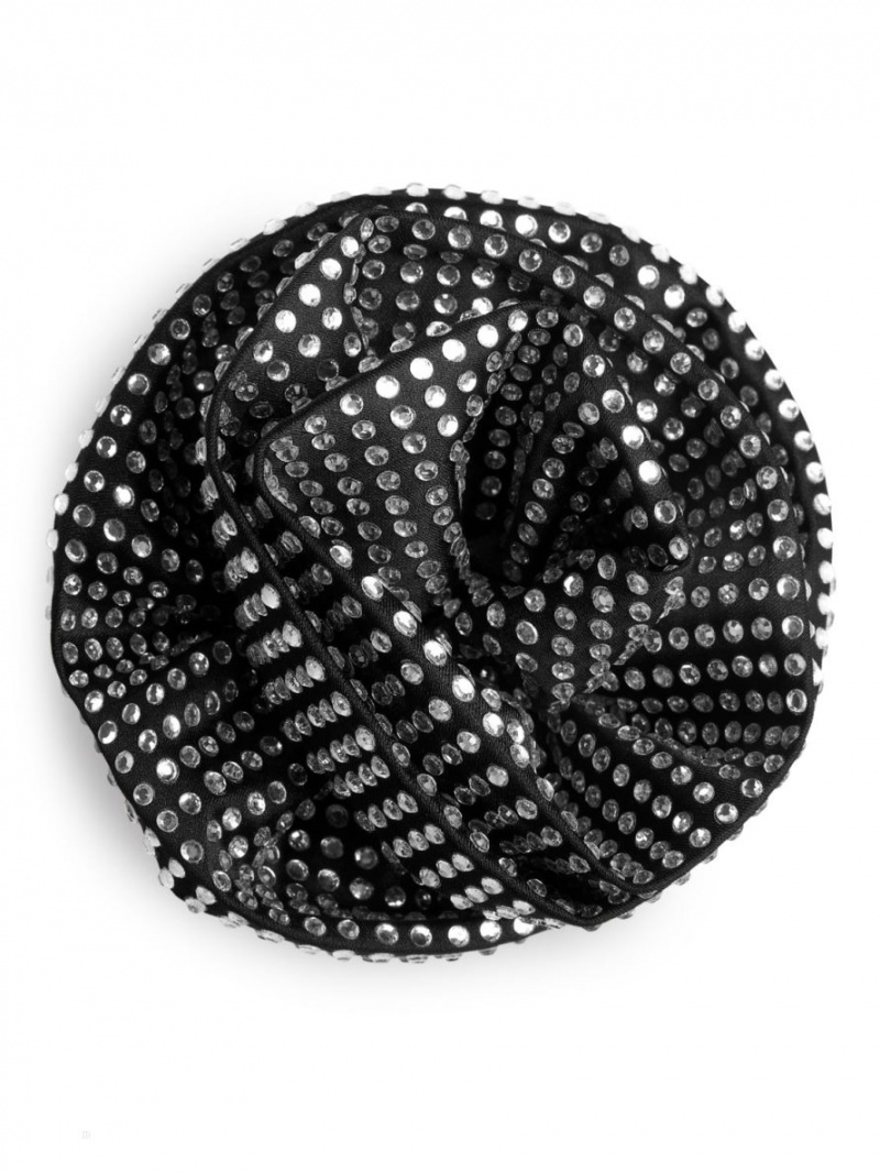 Alte Accesorii Arket Rose Brooch Dama Negrii | Romania-FXJR38167