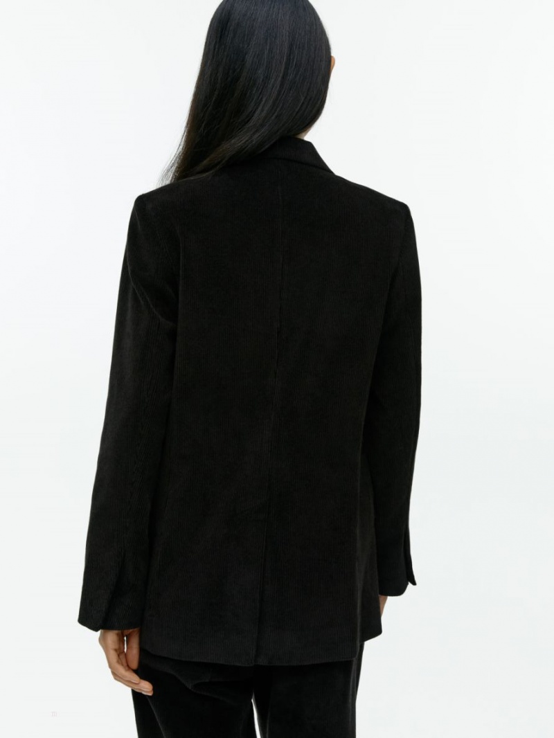 Blazer Arket Double-Breasted Corduroy Dama Negrii | Romania-GLJC09172