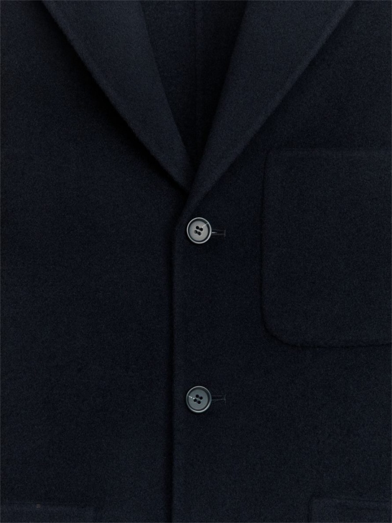 Blazer Arket Double-Face Lână Barbati Albastri Inchis | Romania-HVAE84150