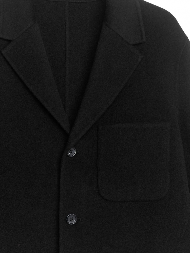 Blazer Arket Double-Face Lână Barbati Negrii | Romania-CYWM04687