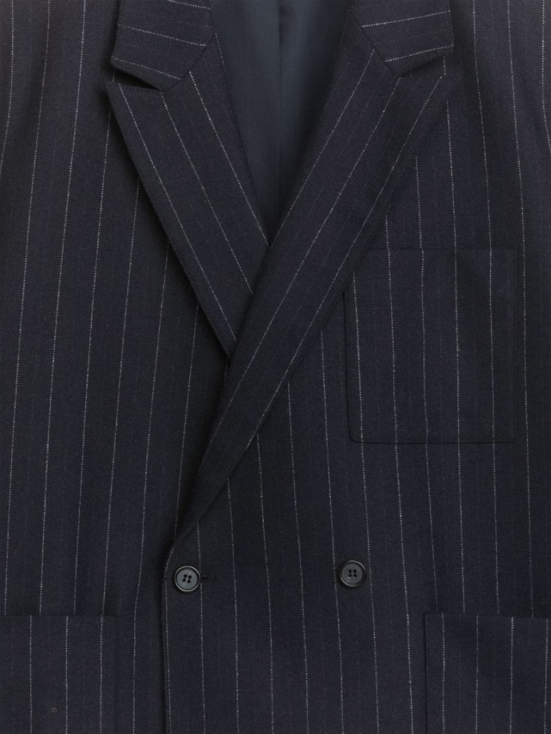 Blazer Arket Lână Blend Barbati Bleumarin | Romania-CAFS52376