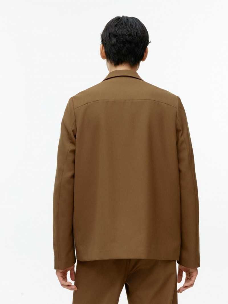 Blazer Arket Lână Blend Barbati Maro | Romania-KYGH82954