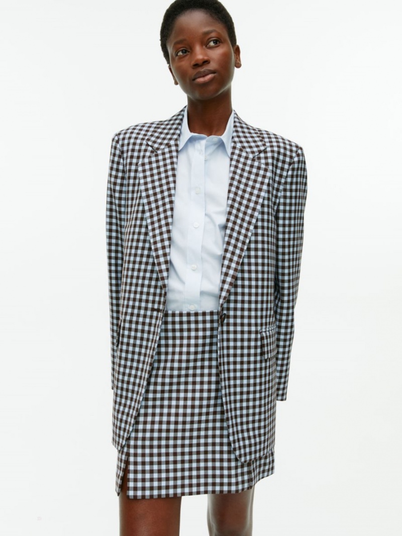 Blazer Arket Oversized Dama Maro Albi | Romania-KZYM48352