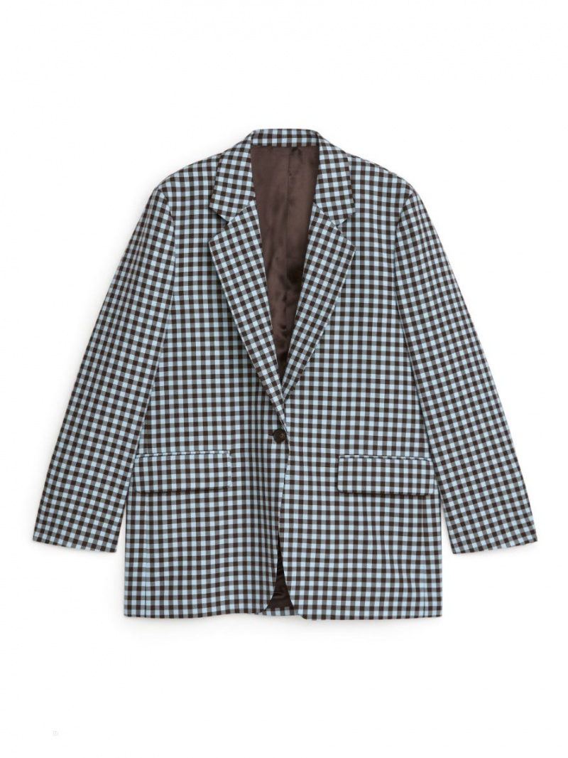 Blazer Arket Oversized Dama Maro Albi | Romania-KZYM48352