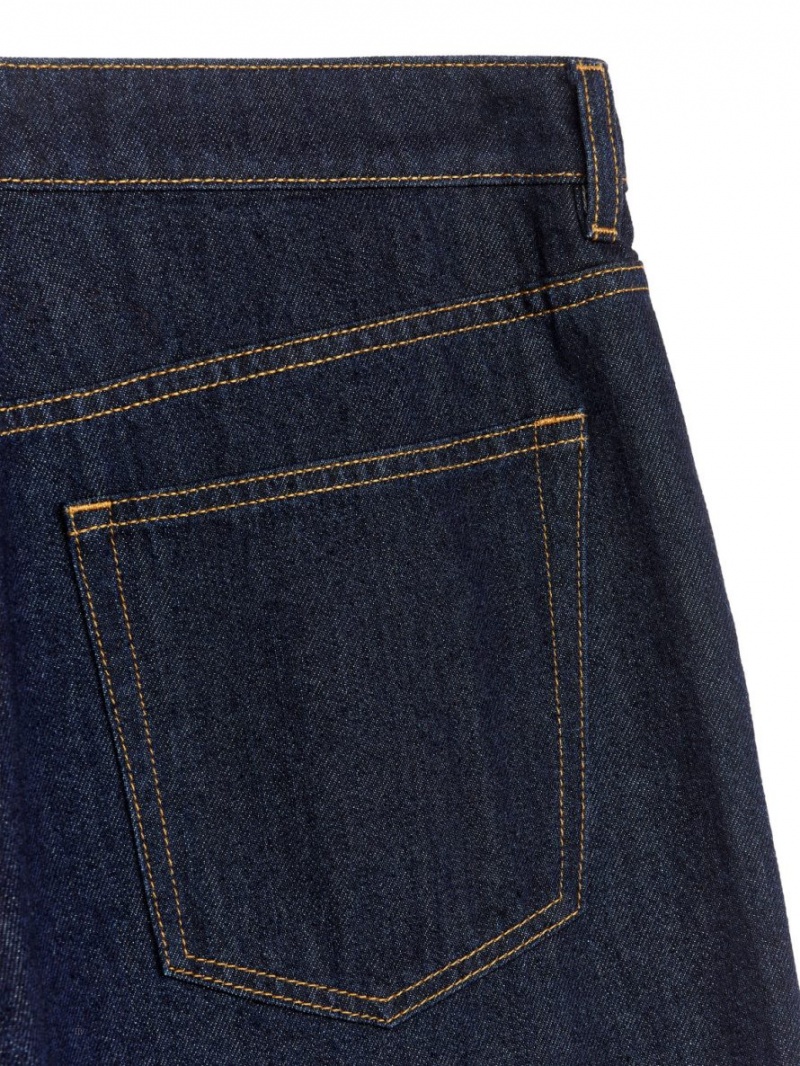 Blugi Arket CLOUD Low Loose Dama Albastri Inchis | Romania-XVRM87145