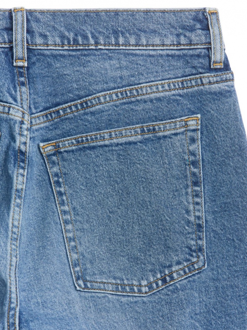 Blugi Arket DAHLIA Drept Stretch Dama Albastri | Romania-IWBV72986