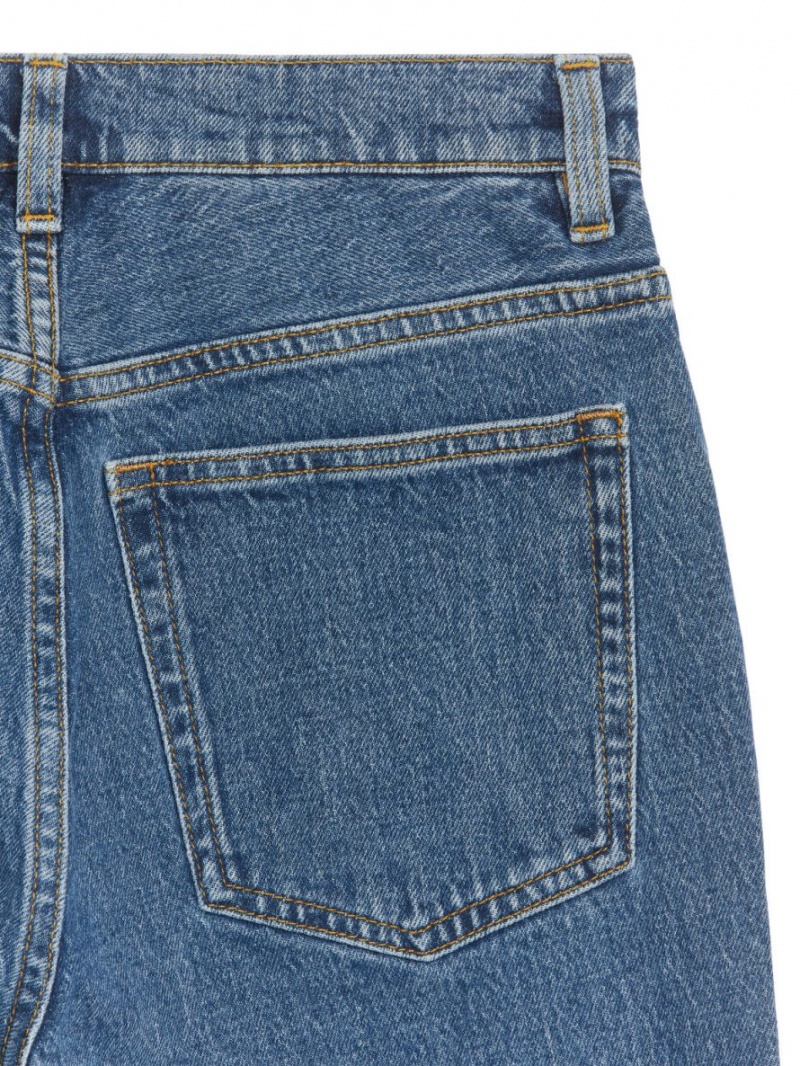 Blugi Arket FERN CROPPED Flared Stretch Dama Albastri | Romania-JYTL62381