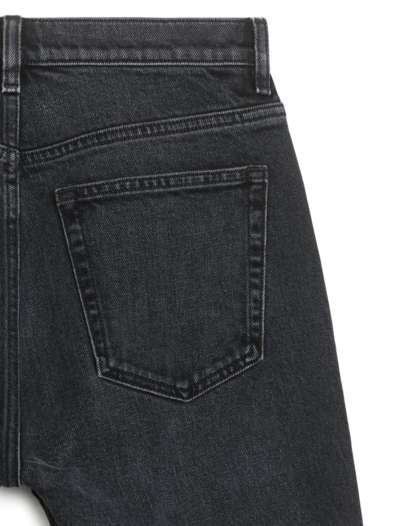 Blugi Arket JADE CROPPED Slim Stretch Dama Negrii | Romania-BQLZ76138