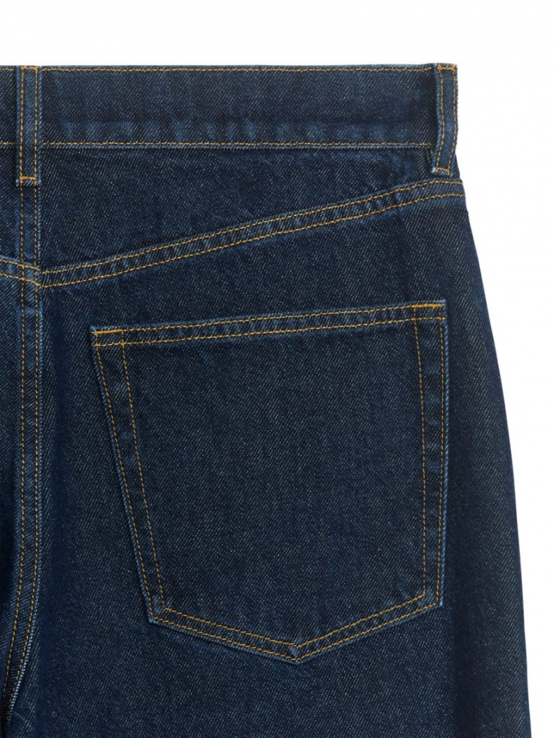 Blugi Arket LARK Loose Dama Albastri Inchis | Romania-BRPE45319