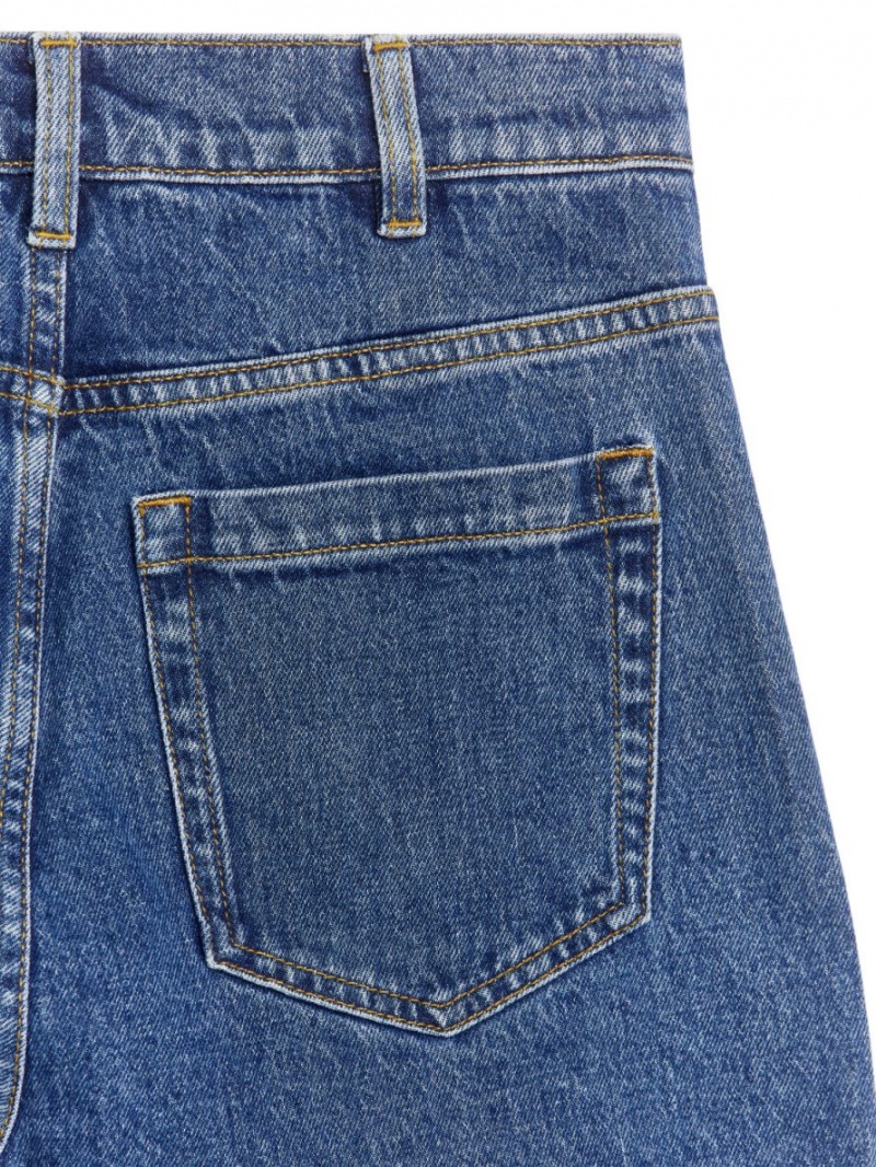 Blugi Arket LUPINE High Flared Stretch Dama Albastri | Romania-OFYX69321