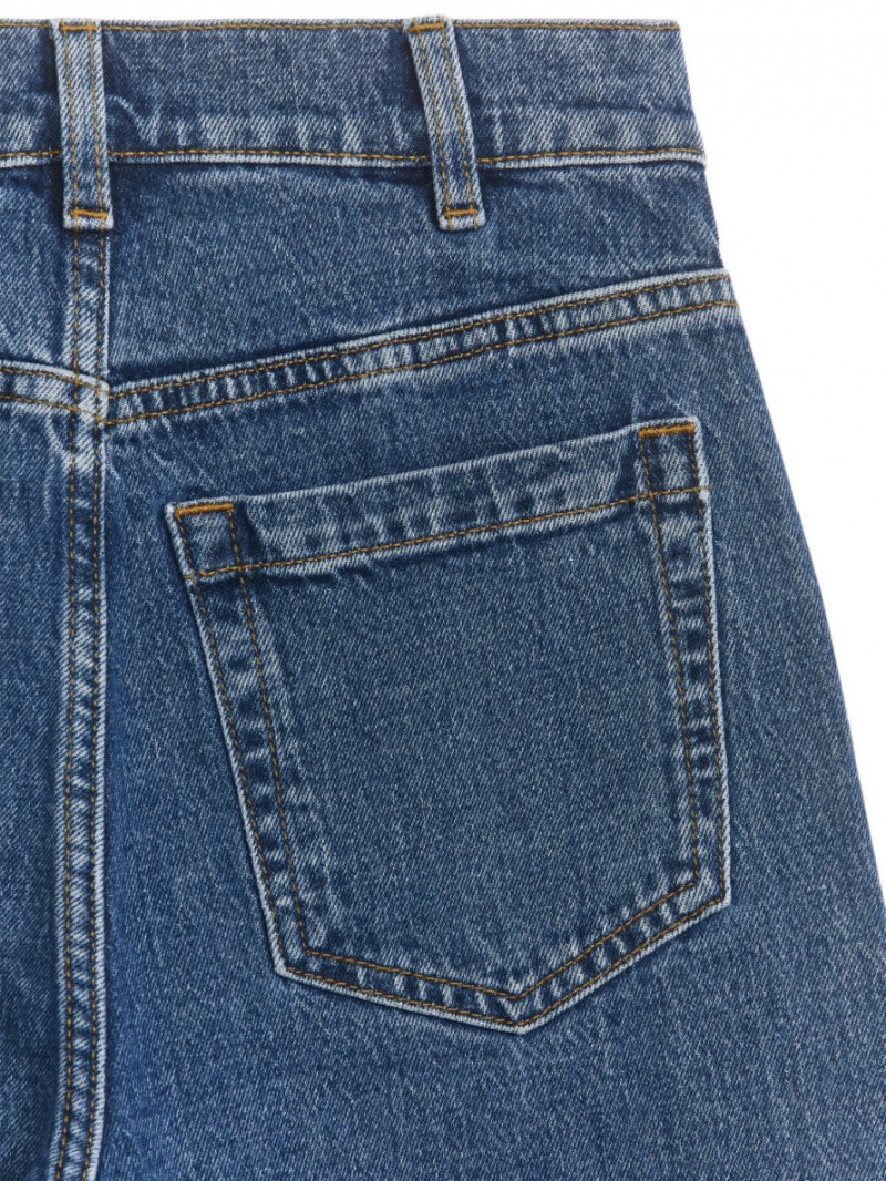 Blugi Arket LUPINE High Flared Stretch Dama Albastri | Romania-OFYX69321