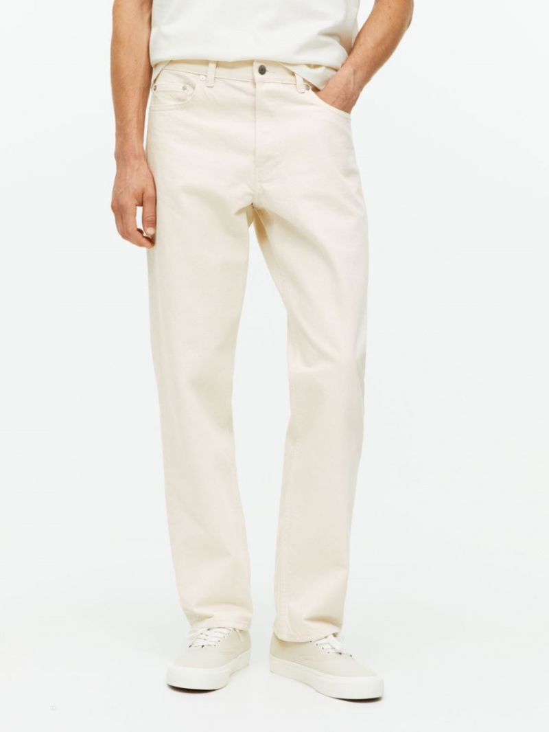 Blugi Arket OCEAN Loose Drept Barbati Bej | Romania-FLJN59261