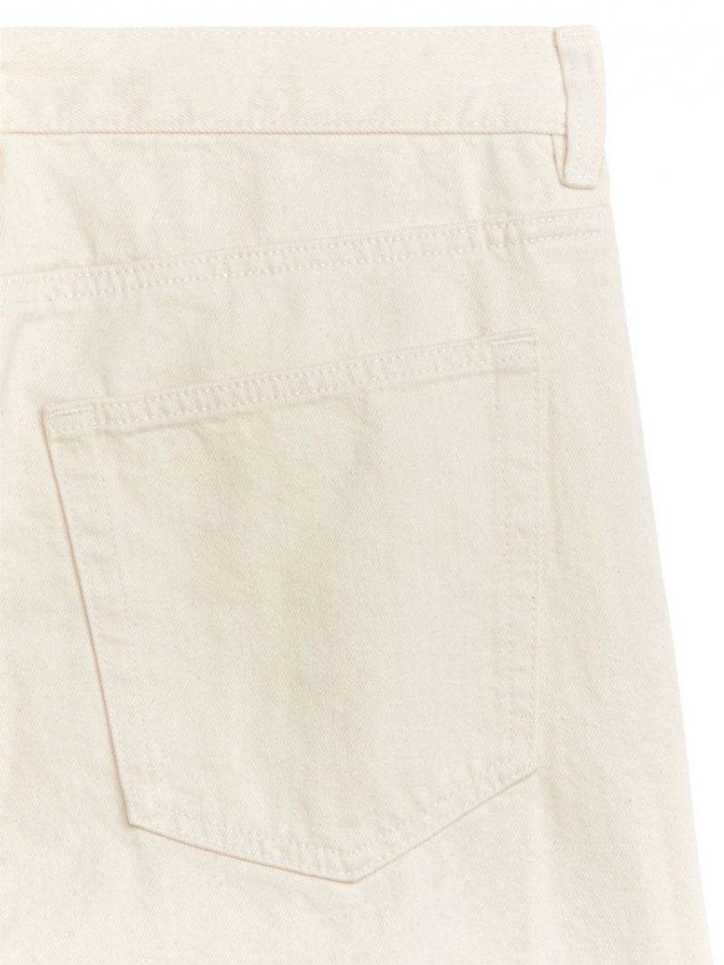 Blugi Arket OCEAN Loose Drept Barbati Bej | Romania-FLJN59261