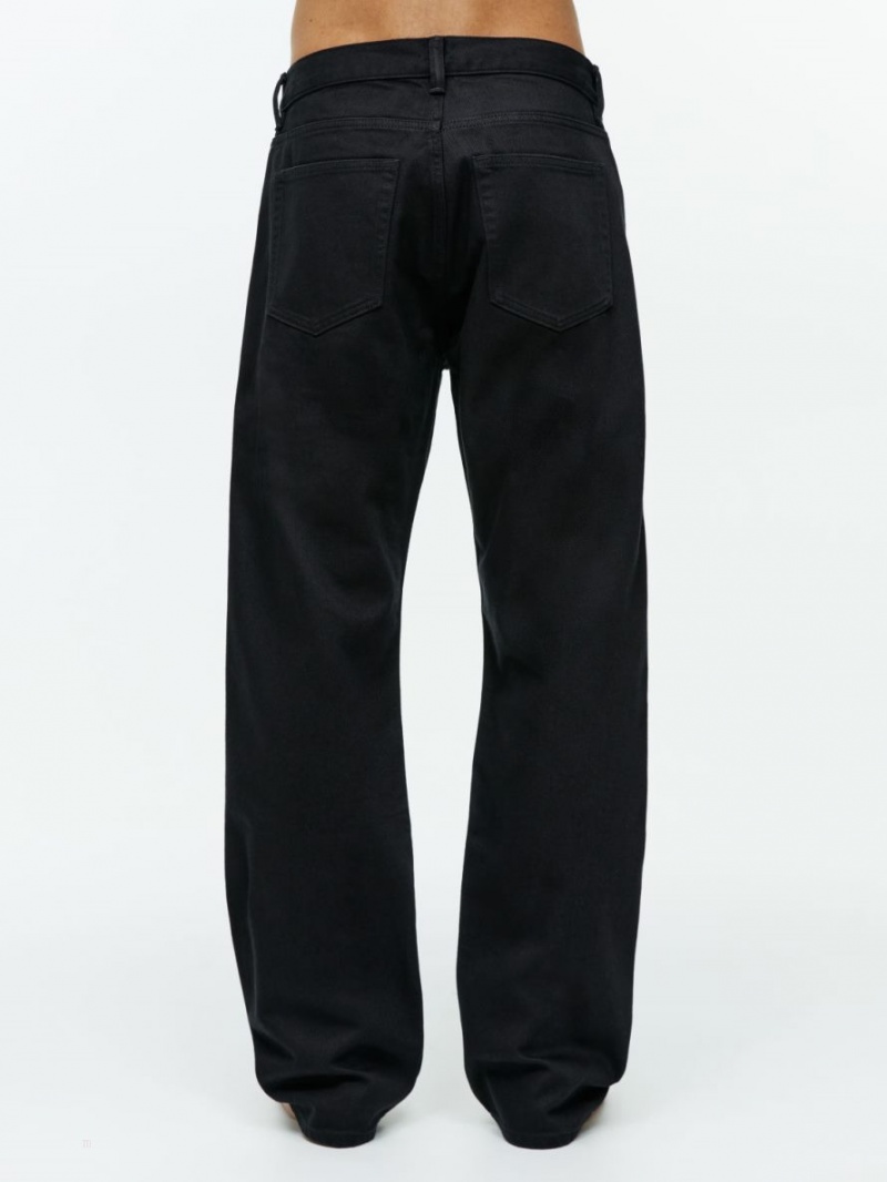 Blugi Arket OCEAN Loose Drept Barbati Negrii | Romania-JNEU72089