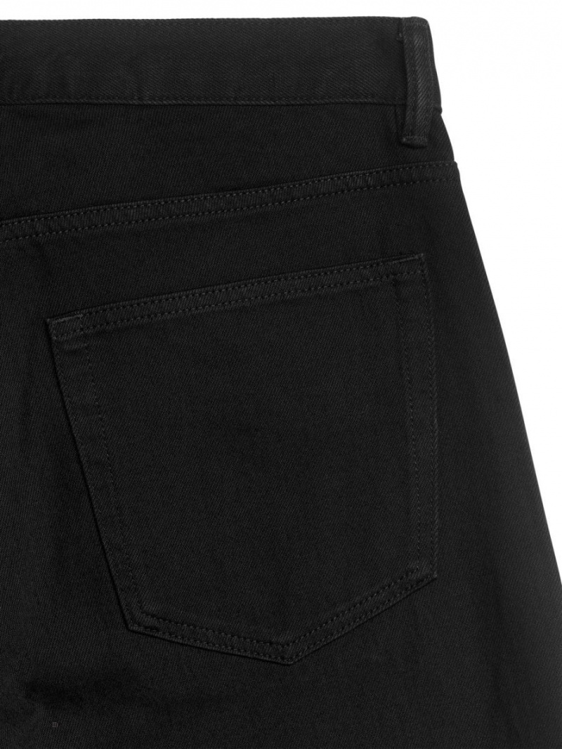 Blugi Arket OCEAN Loose Drept Barbati Negrii | Romania-JNEU72089