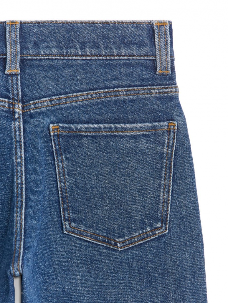 Blugi Arket Tapered Stretch Fete Albastri | Romania-ZEXR02956