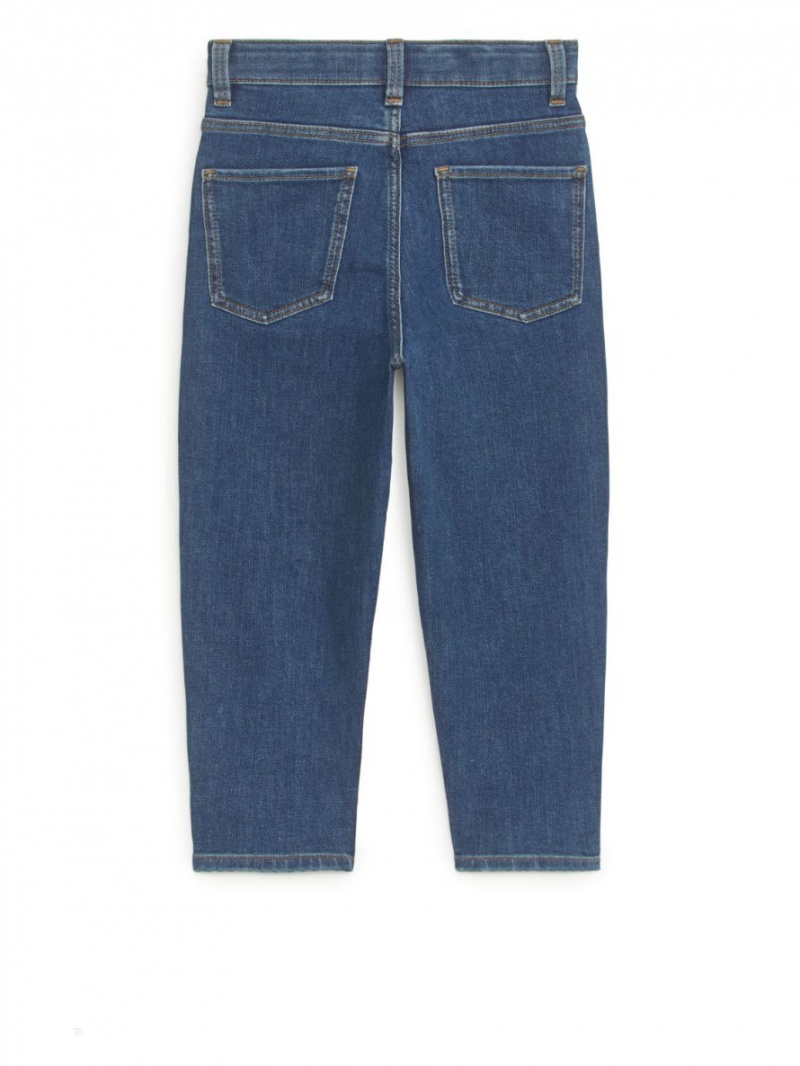 Blugi Arket Tapered Stretch Fete Albastri Inchis | Romania-FPDJ46581