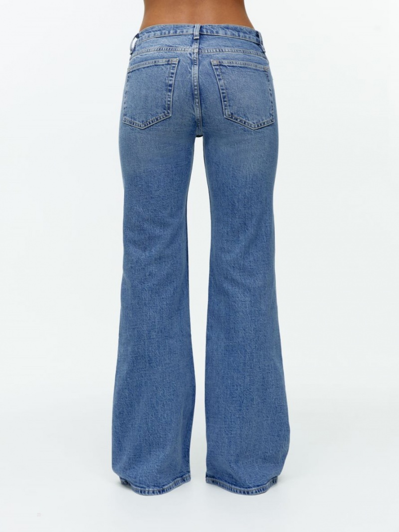Blugi Arket WAVE Slim Flared Stretch Dama Albastri Deschis | Romania-WHPE74236