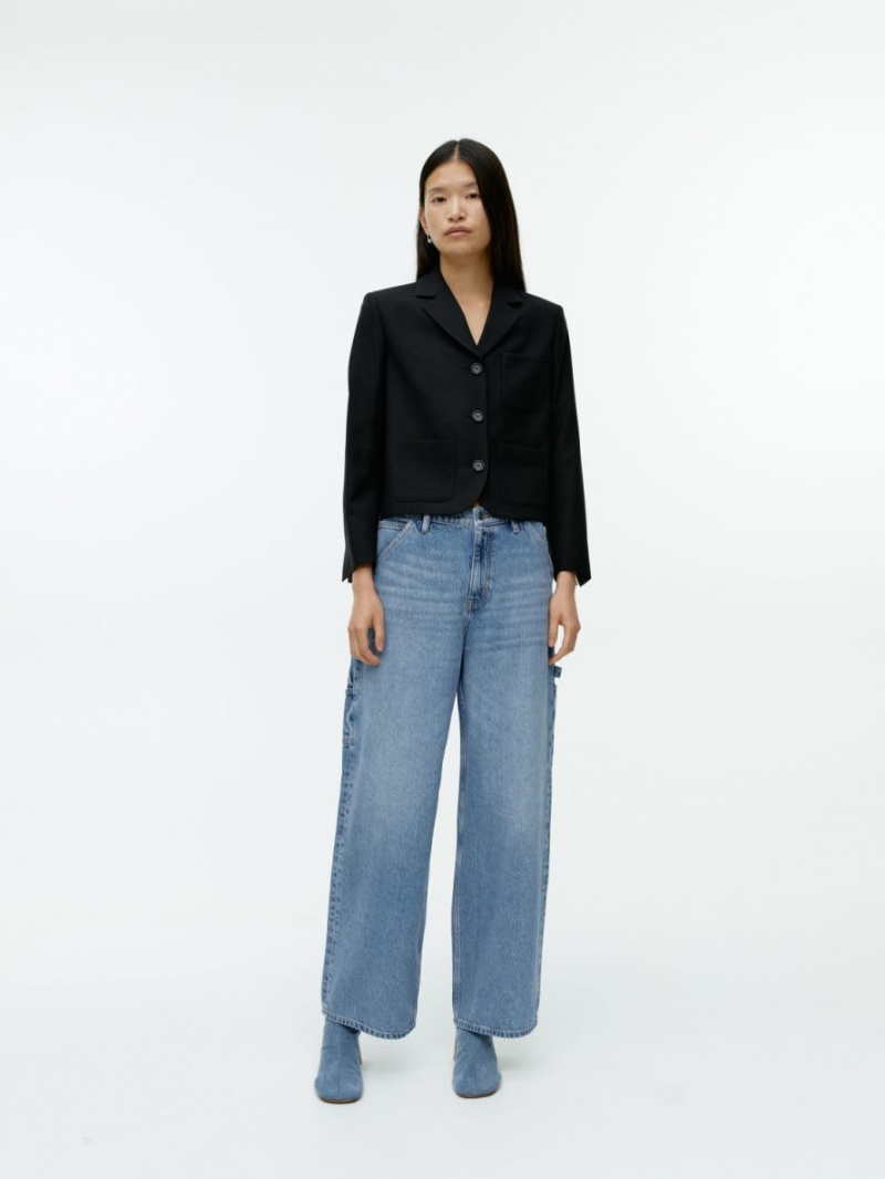 Blugi Arket WILLOW Loose Dama Albastri | Romania-GNJH76143