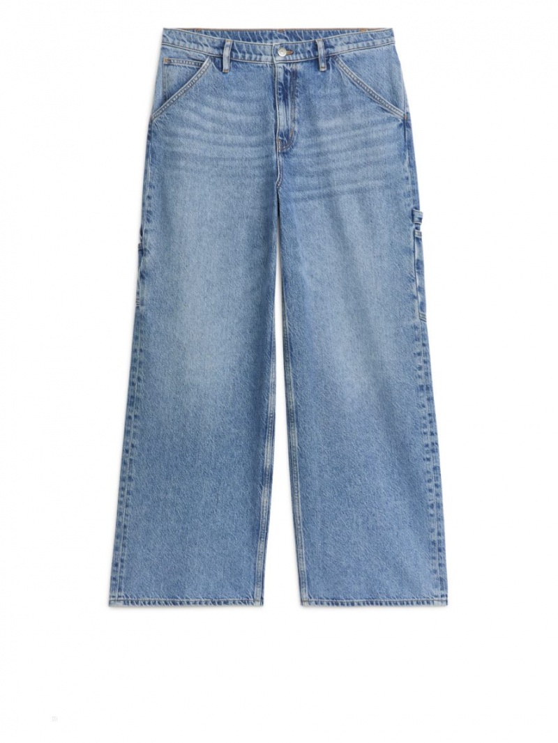 Blugi Arket WILLOW Loose Dama Albastri | Romania-GNJH76143