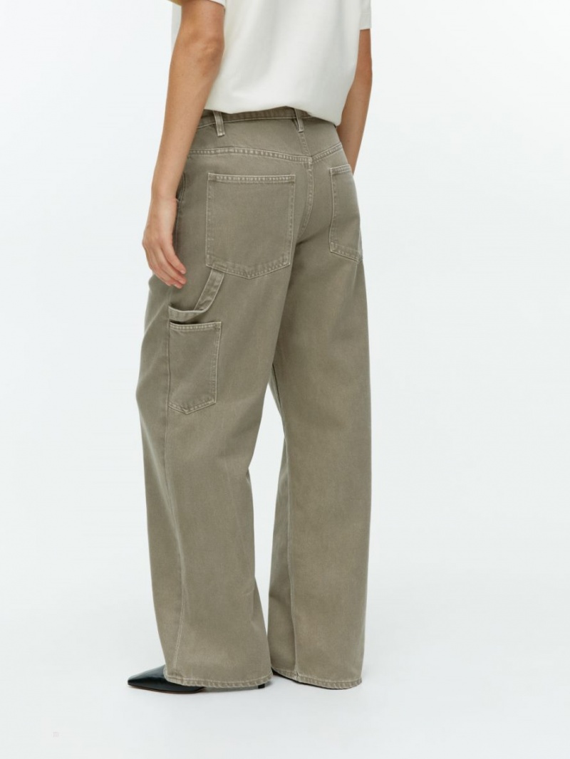 Blugi Arket WILLOW Loose Dama Bej Inchis | Romania-OQYS61082