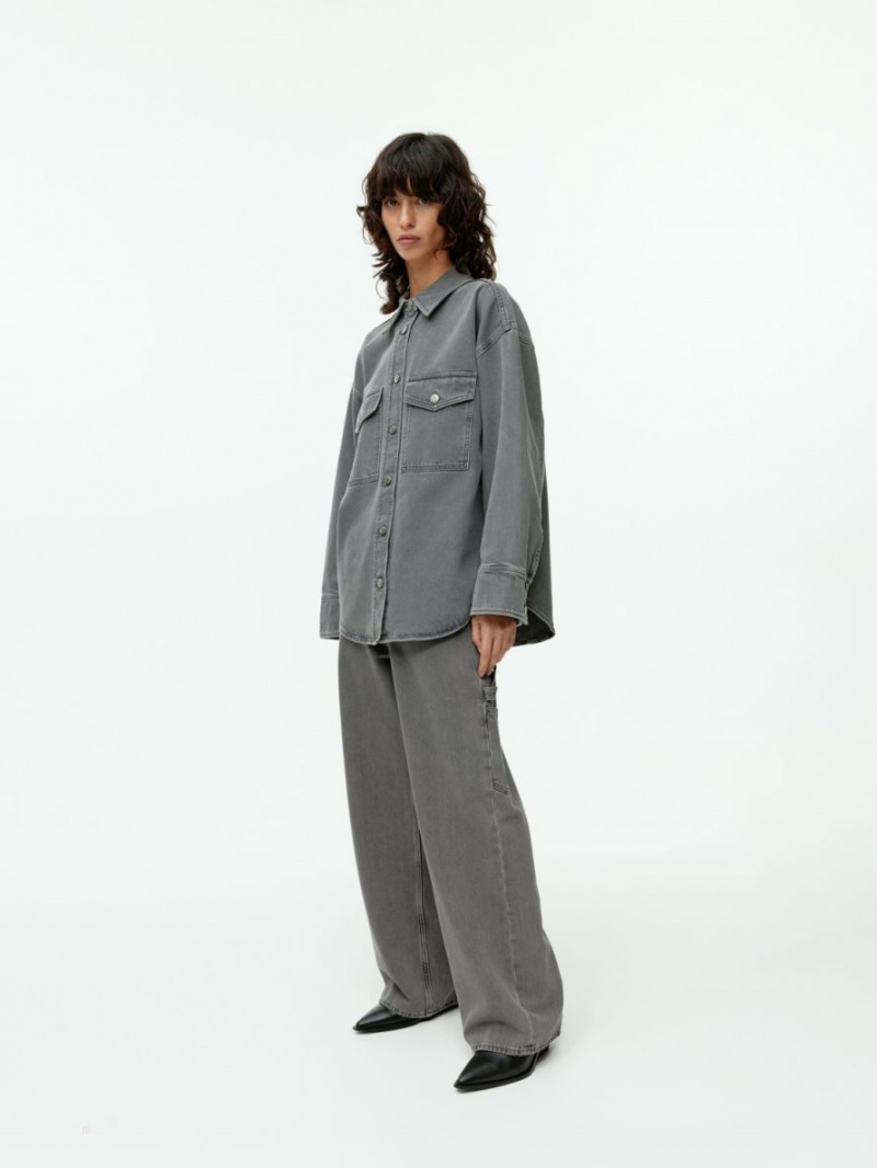 Blugi Arket WILLOW Loose Dama Negrii | Romania-JINM27135