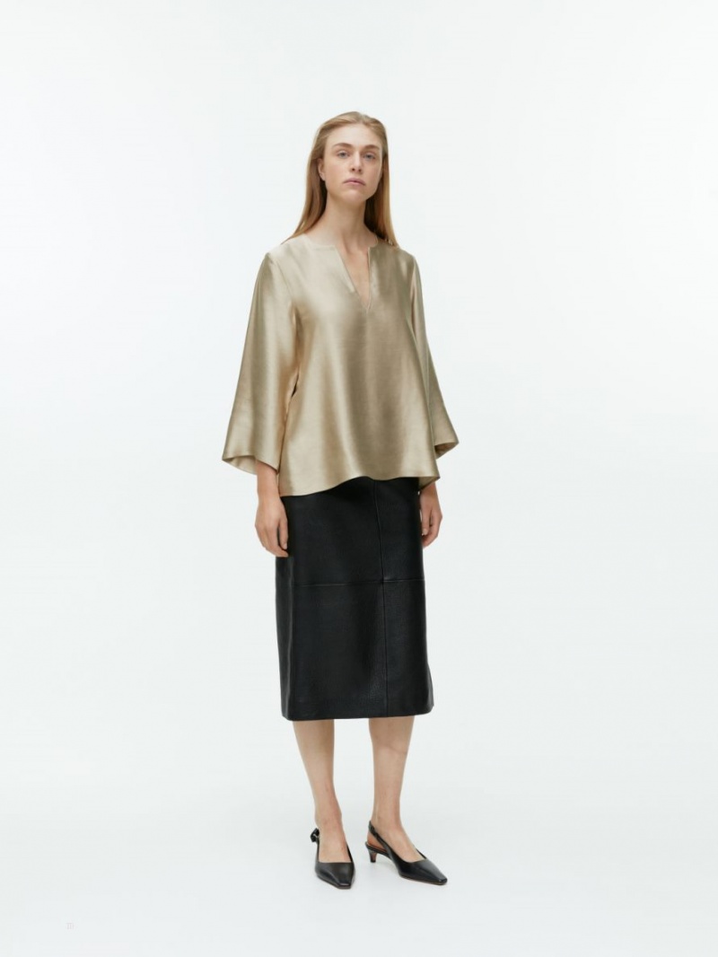 Bluza Arket Linen Blend Dama Bej | Romania-ETQW16493