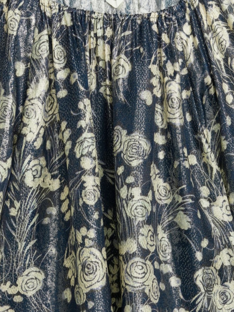 Bluza Arket Metallic Dama Albastri Inchis Albi | Romania-YDCZ43957