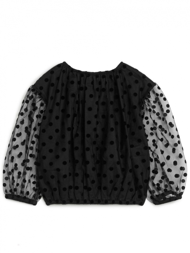 Bluza Arket Tulle Fete Negrii | Romania-NWTP07354