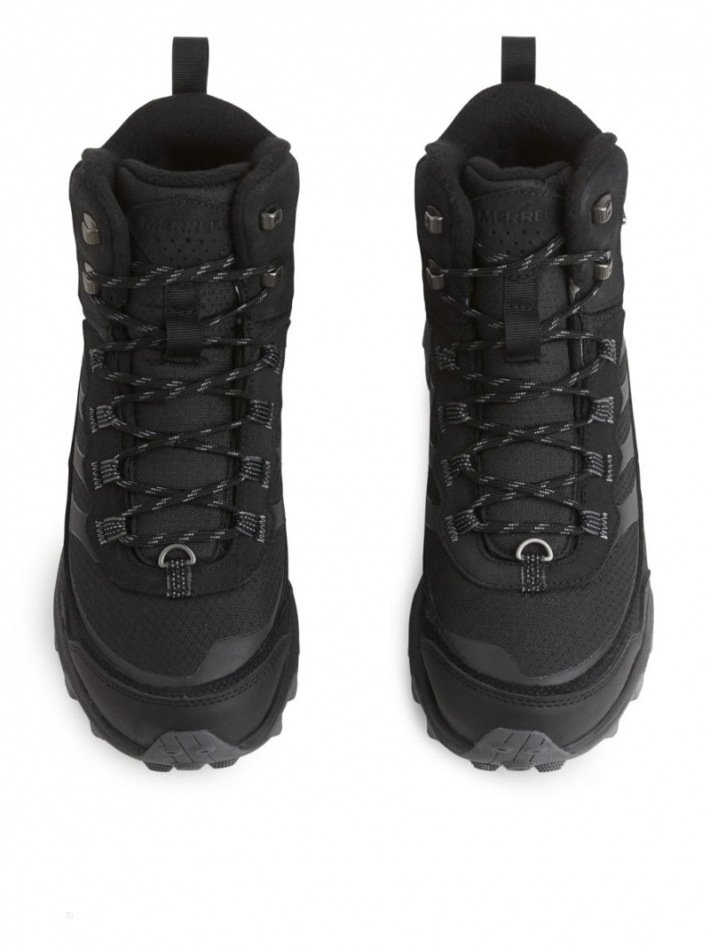 Bocanci Munte Arket Merrell Moab Speed Thermo Mid-High Impermeabili Hikers Barbati Negrii | Romania-SBHP57216