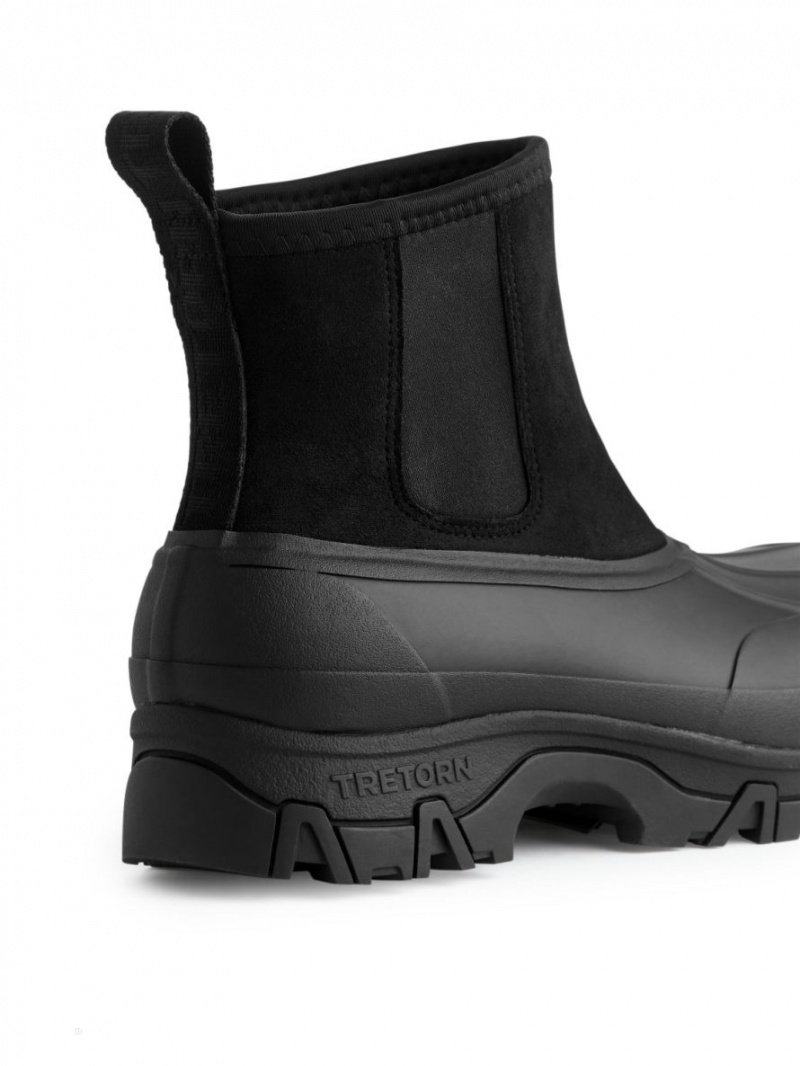 Botine Arket Tretorn Ahus Hibrid Dama Negrii | Romania-UPXC96307